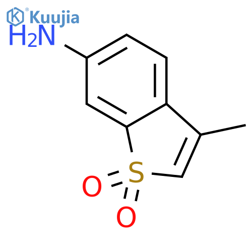 Benzo[b]thiophen-6-amine, 3-methyl-, 1,1-dioxide structure