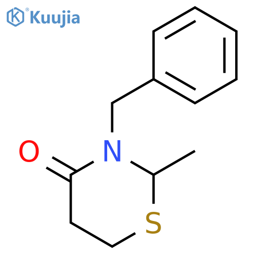 4H-1,3-Thiazin-4-one, tetrahydro-2-methyl-3-(phenylmethyl)- structure