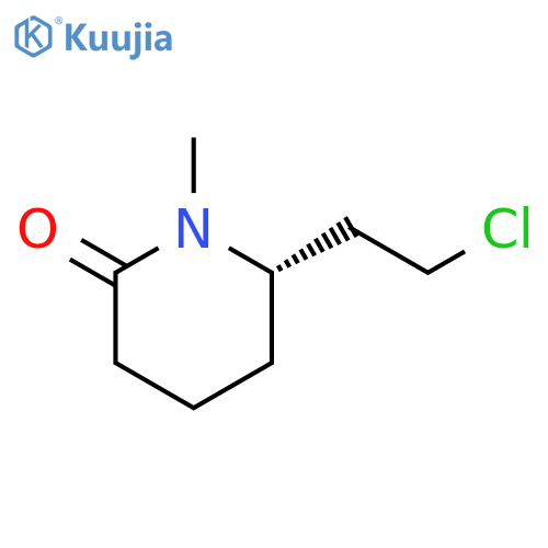 2-PIPERIDINONE, 6-(2-CHLOROETHYL)-1-METHYL-, (S)- structure