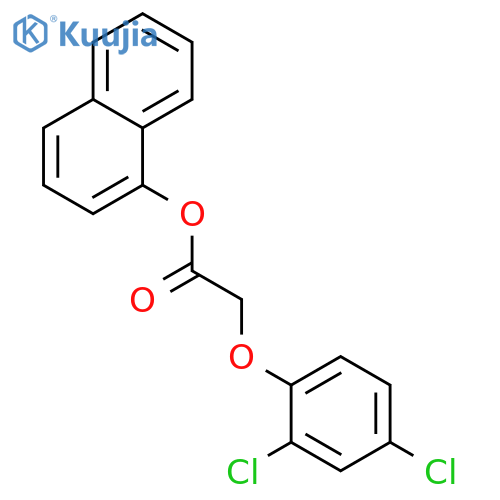 Acetic acid, (2,4-dichlorophenoxy)-, 1-naphthalenyl ester structure
