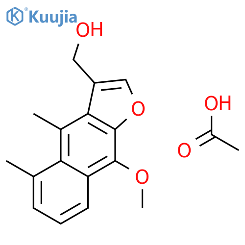 Naphtho[2,3-b]furan-3-methanol, 9-methoxy-4,5-dimethyl-, acetate structure