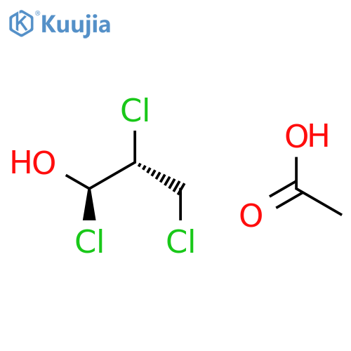 1-PROPANOL, 1,2,3-TRICHLORO-, ACETATE, (R*,R*)- structure