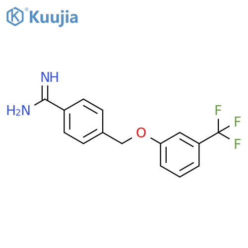Benzenecarboximidamide, 4-[[3-(trifluoromethyl)phenoxy]methyl]- structure