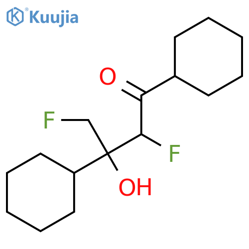 1-BUTANONE, 1,3-DICYCLOHEXYL-2,4-DIFLUORO-3-HYDROXY- structure
