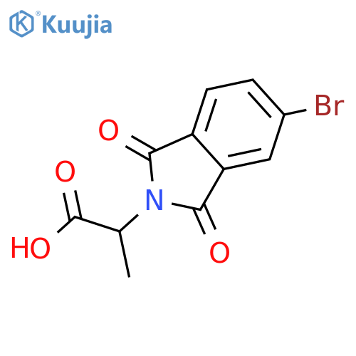 2-(5-Bromo-1,3-dioxo-2,3-dihydro-1h-isoindol-2-yl)propanoic Acid structure