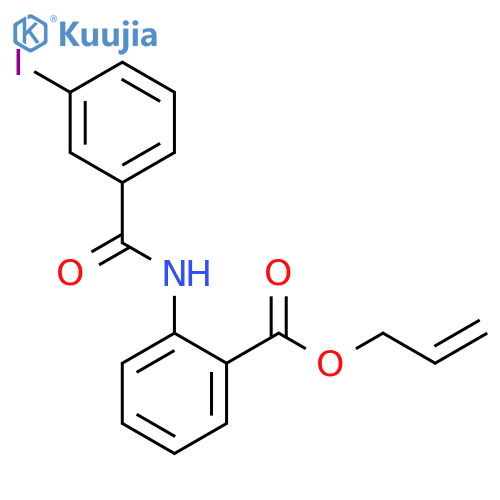 Benzoic acid, 2-[(3-iodobenzoyl)amino]-, 2-propenyl ester structure