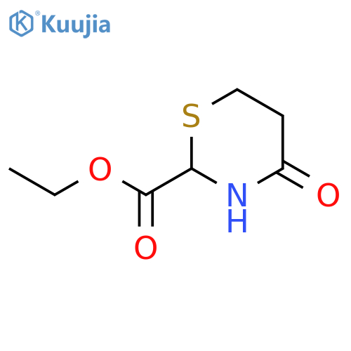 2H-1,3-Thiazine-2-carboxylic acid, tetrahydro-4-oxo-, ethyl ester structure