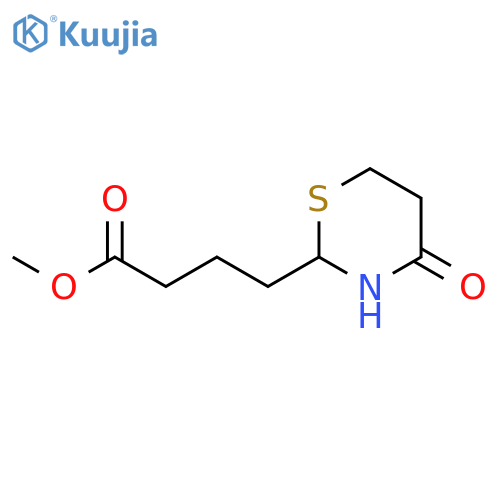 2H-1,3-Thiazine-2-butanoic acid, tetrahydro-4-oxo-, methyl ester structure