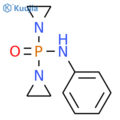 P,P-bis(aziridin-1-yl)-N-phenylphosphinic amide structure