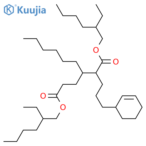 2-ethylhexyl 5(or 6)-[[(2-ethylhexyl)oxy]carbonyl]-4-hexylcyclohex-2-ene-1-octanoate structure