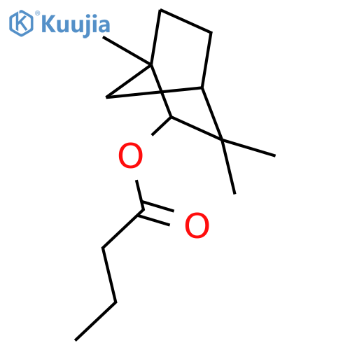 1,3,3-trimethylbicyclo[2.2.1]hept-2-yl butanoate structure