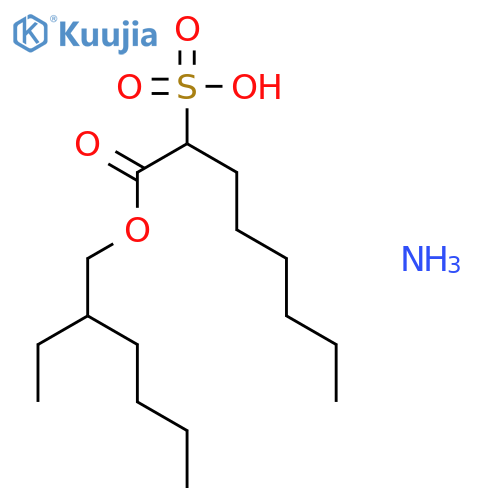 1-[(2-ethylhexyl)oxy]-1-oxooctane-2-sulfonic acid ammoniate (1:1) structure