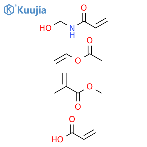 2-Propenoicacid,2-methyl-,methylester,polymerwithethenylacetate,N-(hydroxymethyl)-2-propenamideand2-propenoicacid structure