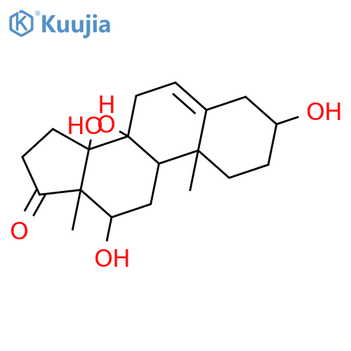 3beta,8beta,12beta,14beta-Tetrahydroxyandrost-5-en-17-on structure