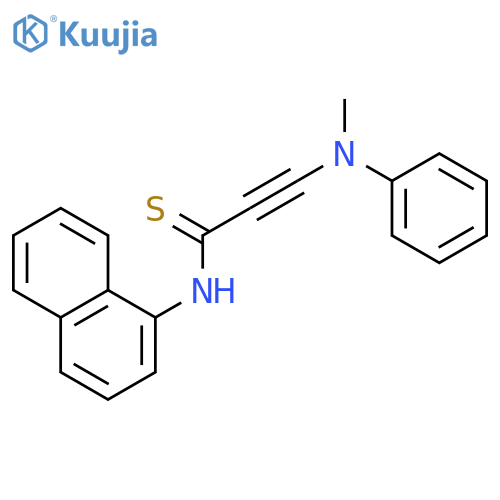 2-Propynethioamide, 3-(methylphenylamino)-N-1-naphthalenyl- structure