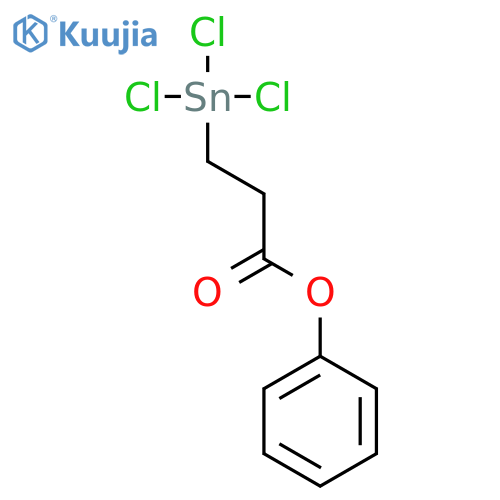 PROPANOIC ACID, 3-(TRICHLOROSTANNYL)-, PHENYL ESTER structure