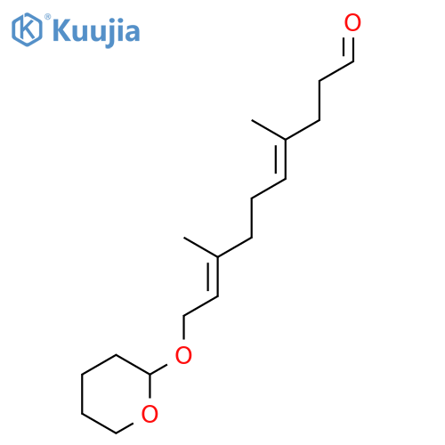(E,E)-4,8-Dimethyl-10-(tetrahydro-2H-pyran-2-yl)oxy-4,8-decadienal structure