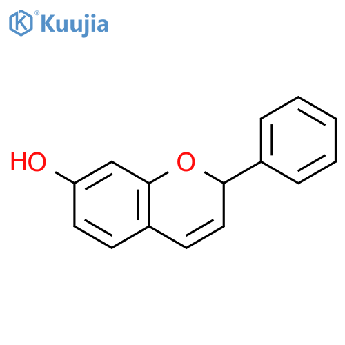 2H-1-Benzopyran-7-ol, 2-phenyl- structure