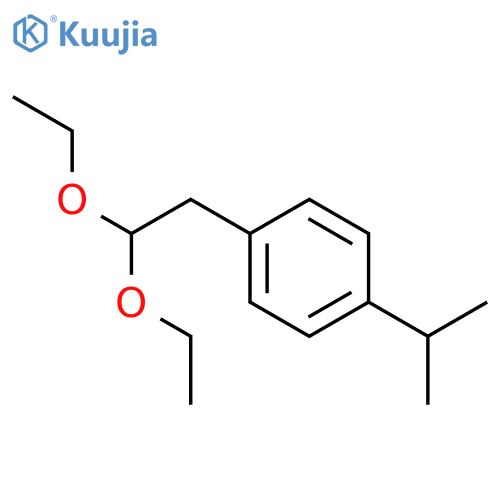 1-(2,2-diethoxyethyl)-4-(isopropyl)benzene structure