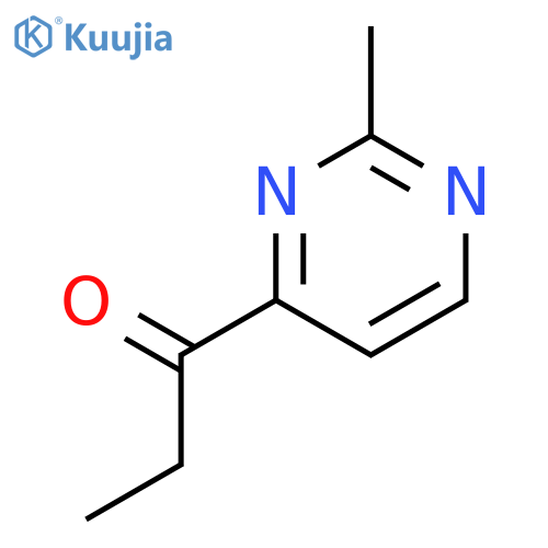1-Propanone, 1-(2-methyl-4-pyrimidinyl)- structure