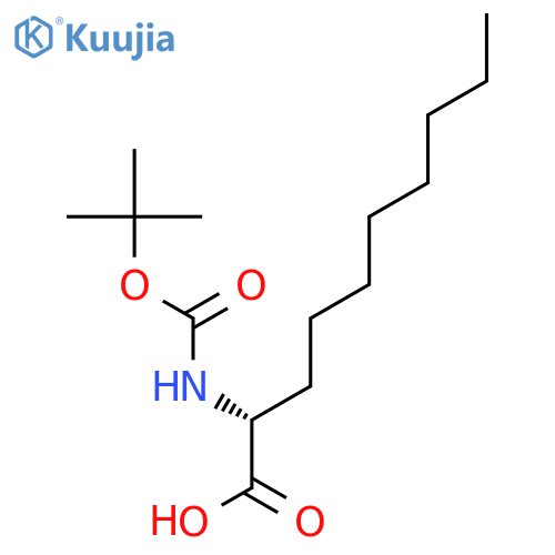 (R)-2-((tert-butoxycarbonyl)amino)decanoic acid structure