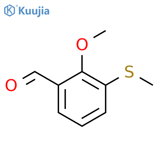 2-Methoxy-3-(methylthio)benzaldehyde structure