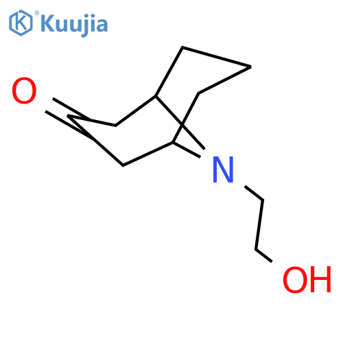 9-AZABICYCLO[3.3.1]NONAN-3-ONE, 9-(2-HYDROXYETHYL)- structure