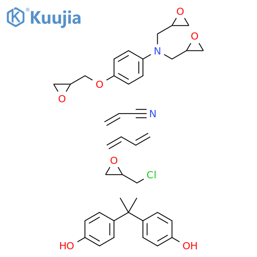 2-Propenenitrile, polymer with 1,3-butadiene, carboxy-terminated, poly mer with bisphenol A, epichlorohydrin and N-(4-(oxiranylmethoxy)phenyl )-N-(oxiranylmethyl)oxiranemethanamine structure