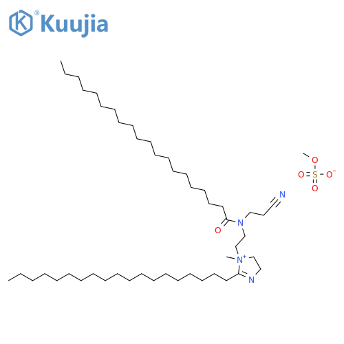 1-[2-[(2-cyanoethyl)(1-oxoicosyl)amino]ethyl]-4,5-dihydro-1-methyl-2-nonadecyl-1H-imidazolium methyl sulphate structure