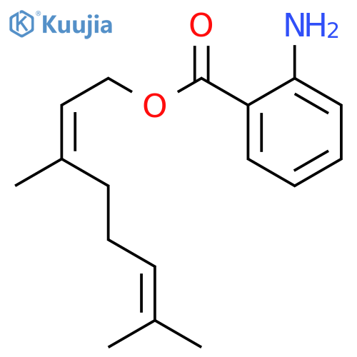 2,6-Octadien-1-ol,3,7-dimethyl-, 1-(2-aminobenzoate), (2E)- structure