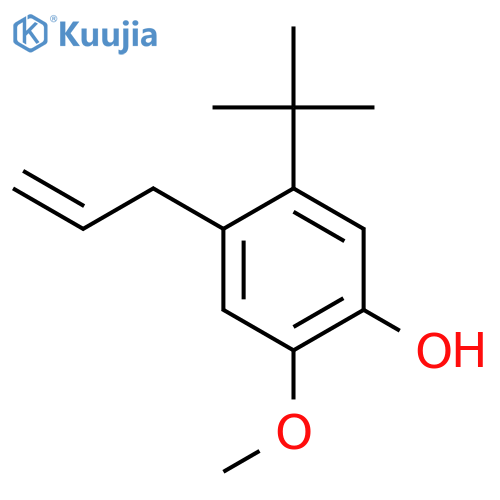 4-allyl-5-(tert-butyl)-2-methoxyphenol structure