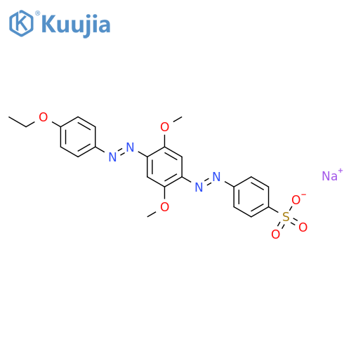 sodium 4-[[4-[(4-ethoxyphenyl)azo]-2,5-dimethoxyphenyl]azo]benzenesulphonate structure