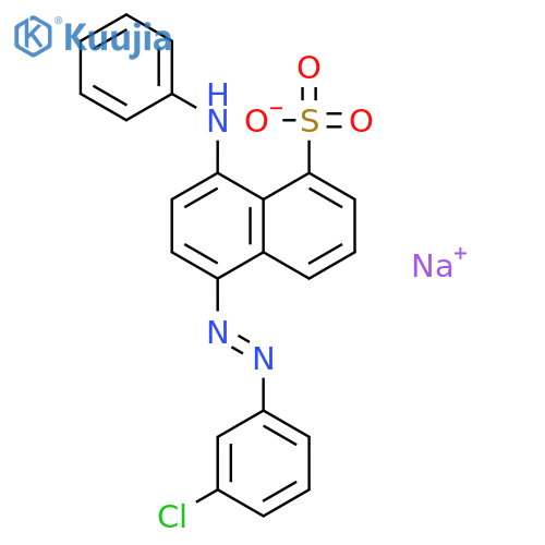sodium 8-anilino-5-[(3-chlorophenyl)azo]naphthalene-1-sulphonate structure