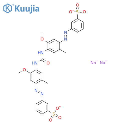 disodium 3,3'-[carbonylbis[imino(5-methoxy-2-methyl-4,1-phenylene)azo]]bis[benzenesulphonate] structure