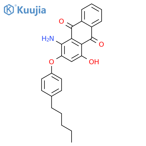 1-amino-4-hydroxy-2-(4-pentylphenoxy)anthraquinone structure