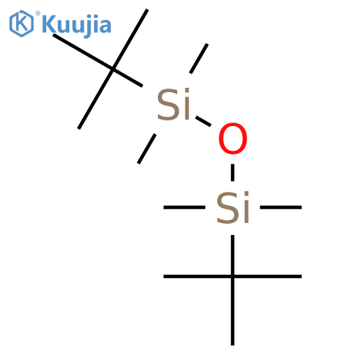 Disiloxane, 1,3-bis(1,1-dimethylethyl)-1,1,3,3-tetramethyl- structure