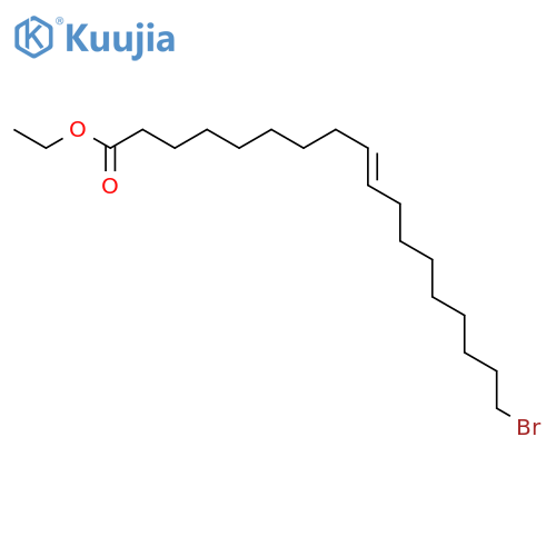 9-Octadecenoic acid, 18-bromo-, ethyl ester, (E)- structure