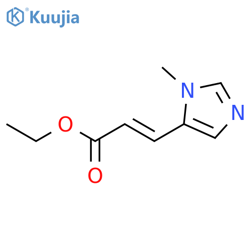 2-Propenoic acid, 3-(1-methyl-1H-imidazol-5-yl)-, ethyl ester, (E)- structure