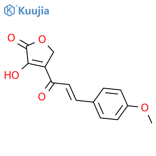 2(5H)-Furanone, 3-hydroxy-4-[3-(4-methoxyphenyl)-1-oxo-2-propenyl]- structure