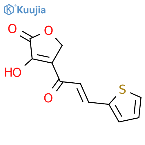 2(5H)-FURANONE, 3-HYDROXY-4-[1-OXO-3-(2-THIENYL)-2-PROPENYL]- structure