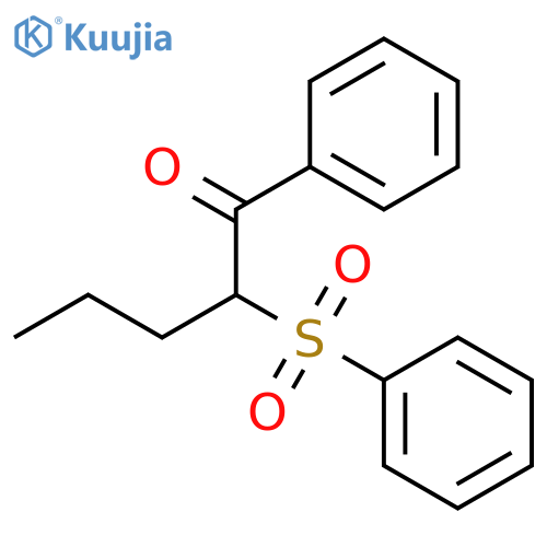 1-Pentanone, 1-phenyl-2-(phenylsulfonyl)- structure
