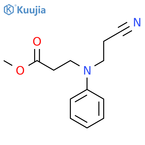 methyl N-(2-cyanoethyl)-N-phenyl-beta-alaninate structure