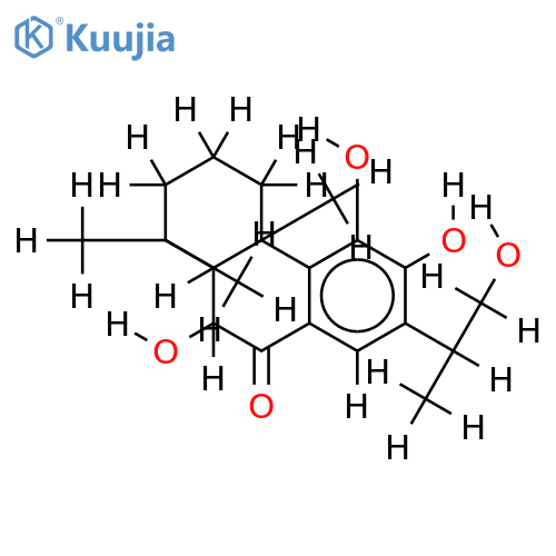 6alpha,11,12,16-tetrahydroxy-7-oxoabieta-8,11,13-triene structure