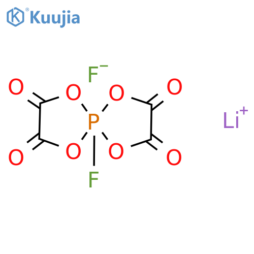 Lithium difluorobis(oxalato)phosphate structure