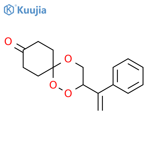 1,2,5-Trioxaspiro[5.5]undecan-9-one, 3-(1-phenylethenyl)- structure