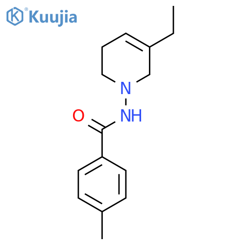BENZAMIDE, N-(3-ETHYL-5,6-DIHYDRO-1(2H)-PYRIDINYL)-4-METHYL- structure