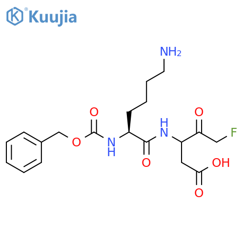 Pentanoic acid,3-[[(2S)-6-amino-1-oxo-2-[[(phenylmethoxy)carbonyl]amino]hexyl]amino]-5-fluoro-4-oxo- structure