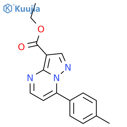 ethyl 7-(4-methylphenyl)pyrazolo1,5-apyrimidine-3-carboxylate structure