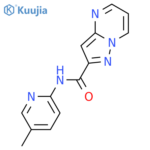 N-(5-methyl-2-pyridinyl)pyrazolo[1,5-a]pyrimidine-2-carboxamide structure
