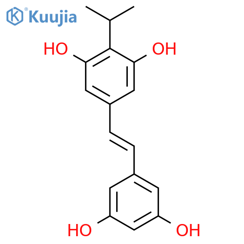 1,3-BENZENEDIOL, 5-[2-(3,5-DIHYDROXYPHENYL)ETHENYL]-2-(1-METHYLETHYL)- structure